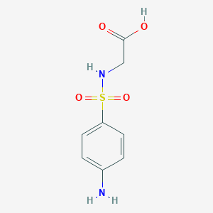 molecular formula C8H10N2O4S B112778 (4-氨基-苯磺酰胺基)-乙酸 CAS No. 5616-30-8