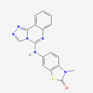 3-methyl-6-([1,2,4]triazolo[4,3-c]quinazolin-5-ylamino)-1,3-benzothiazol-2(3H)-one