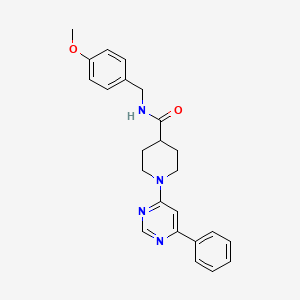 N-(4-methoxybenzyl)-1-(6-phenylpyrimidin-4-yl)piperidine-4-carboxamide