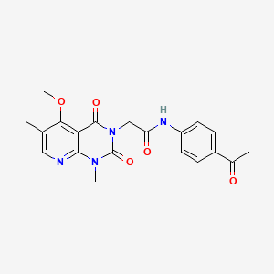 N-(4-acetylphenyl)-2-(5-methoxy-1,6-dimethyl-2,4-dioxo-1,2-dihydropyrido[2,3-d]pyrimidin-3(4H)-yl)acetamide