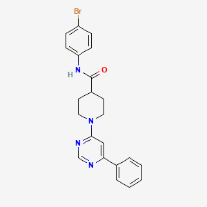 N-(4-bromophenyl)-1-(6-phenylpyrimidin-4-yl)piperidine-4-carboxamide