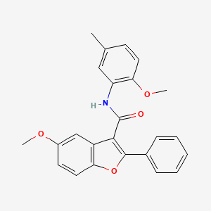 5-methoxy-N-(2-methoxy-5-methylphenyl)-2-phenyl-1-benzofuran-3-carboxamide