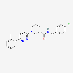 N-(4-chlorobenzyl)-1-(6-(o-tolyl)pyridazin-3-yl)piperidine-3-carboxamide