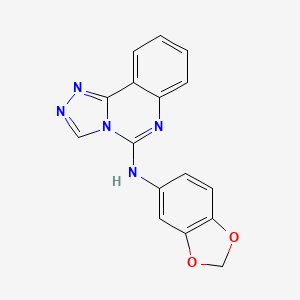 N-(1,3-benzodioxol-5-yl)[1,2,4]triazolo[4,3-c]quinazolin-5-amine