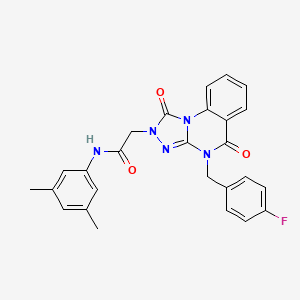 N-(3,5-dimethylphenyl)-2-(4-(4-fluorobenzyl)-1,5-dioxo-4,5-dihydro-[1,2,4]triazolo[4,3-a]quinazolin-2(1H)-yl)acetamide