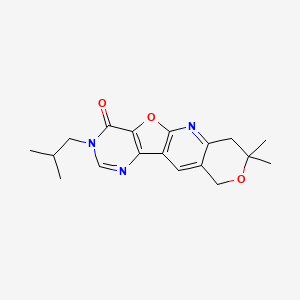 5,5-dimethyl-14-(2-methylpropyl)-6,17-dioxa-2,12,14-triazatetracyclo[8.7.0.03,8.011,16]heptadeca-1(10),2,8,11(16),12-pentaen-15-one