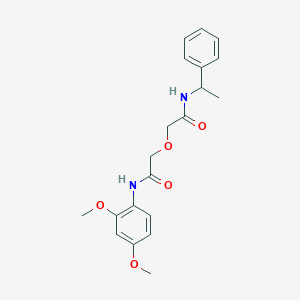 2-{2-[(2,4-dimethoxyphenyl)amino]-2-oxoethoxy}-N-(1-phenylethyl)acetamide