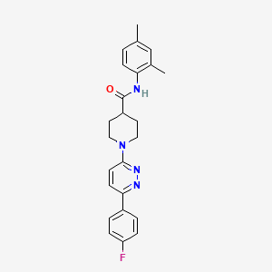 molecular formula C24H25FN4O B11278060 N-(2,4-dimethylphenyl)-1-[6-(4-fluorophenyl)pyridazin-3-yl]piperidine-4-carboxamide 