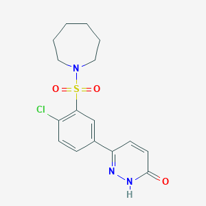 6-[3-(azepan-1-ylsulfonyl)-4-chlorophenyl]pyridazin-3(2H)-one