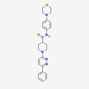 N-(4-morpholinophenyl)-1-(6-phenylpyridazin-3-yl)piperidine-4-carboxamide