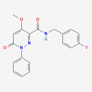 N-(4-fluorobenzyl)-4-methoxy-6-oxo-1-phenyl-1,6-dihydropyridazine-3-carboxamide