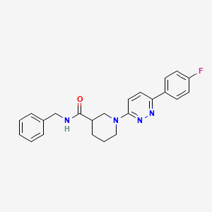 molecular formula C23H23FN4O B11278181 N-benzyl-1-[6-(4-fluorophenyl)pyridazin-3-yl]piperidine-3-carboxamide 