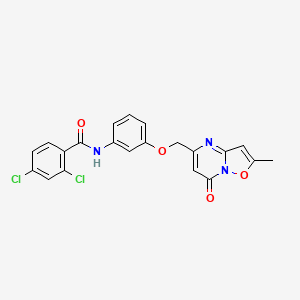 2,4-Dichloro-N-[3-[(2-methyl-7-oxo-7H-isoxazolo[2,3-a]pyrimidin-5-yl)methoxy]phenyl]benzamide