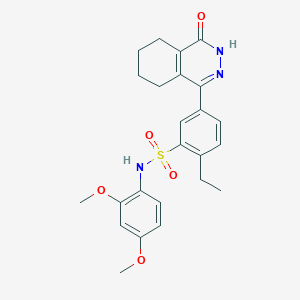 N-(2,4-dimethoxyphenyl)-2-ethyl-5-(4-oxo-3,4,5,6,7,8-hexahydrophthalazin-1-yl)benzenesulfonamide