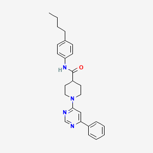 N-(4-butylphenyl)-1-(6-phenylpyrimidin-4-yl)piperidine-4-carboxamide