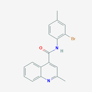 N-(2-bromo-4-methylphenyl)-2-methylquinoline-4-carboxamide