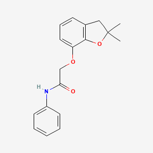 2-((2,2-dimethyl-2,3-dihydrobenzofuran-7-yl)oxy)-N-phenylacetamide