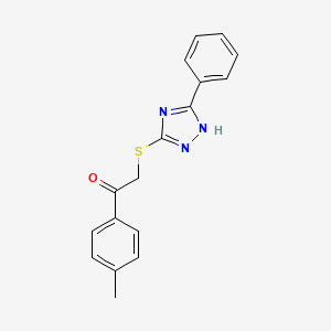 1-(4-methylphenyl)-2-[(5-phenyl-4H-1,2,4-triazol-3-yl)sulfanyl]ethanone