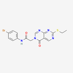 N-(4-bromophenyl)-2-[7-(ethylsulfanyl)-4-oxopyrimido[4,5-d]pyrimidin-3(4H)-yl]acetamide