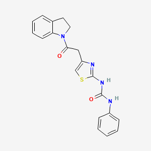 1-(4-(2-(Indolin-1-yl)-2-oxoethyl)thiazol-2-yl)-3-phenylurea