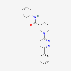 molecular formula C22H22N4O B11278404 N-phenyl-1-(6-phenylpyridazin-3-yl)piperidine-3-carboxamide 