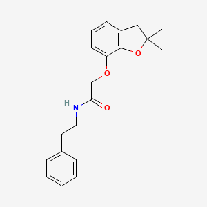 2-((2,2-dimethyl-2,3-dihydrobenzofuran-7-yl)oxy)-N-phenethylacetamide