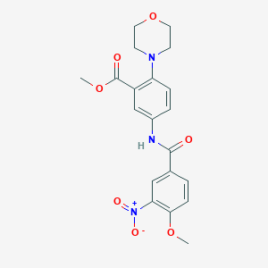 Methyl 5-(4-methoxy-3-nitrobenzamido)-2-(morpholin-4-YL)benzoate