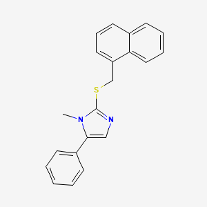 1-methyl-2-((naphthalen-1-ylmethyl)thio)-5-phenyl-1H-imidazole