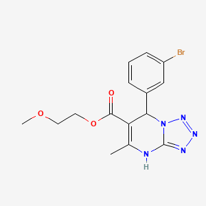 2-Methoxyethyl 7-(3-bromophenyl)-5-methyl-4,7-dihydrotetrazolo[1,5-a]pyrimidine-6-carboxylate