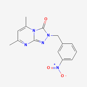 5,7-dimethyl-2-(3-nitrobenzyl)-[1,2,4]triazolo[4,3-a]pyrimidin-3(2H)-one