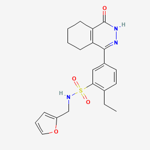 2-ethyl-N-(furan-2-ylmethyl)-5-(4-oxo-3,4,5,6,7,8-hexahydrophthalazin-1-yl)benzenesulfonamide