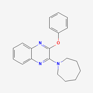 molecular formula C20H21N3O B11278776 2-(Azepan-1-yl)-3-phenoxyquinoxaline 