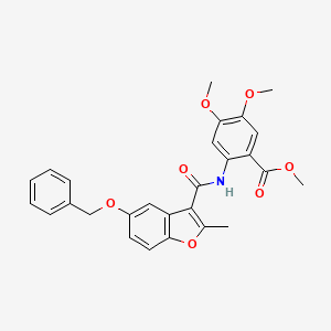 Methyl 2-({[5-(benzyloxy)-2-methyl-1-benzofuran-3-yl]carbonyl}amino)-4,5-dimethoxybenzoate