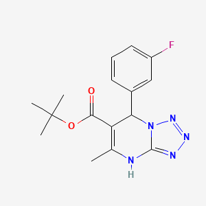 Tert-butyl 7-(3-fluorophenyl)-5-methyl-4,7-dihydrotetrazolo[1,5-a]pyrimidine-6-carboxylate