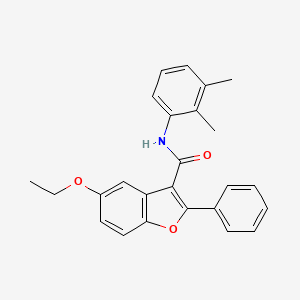 molecular formula C25H23NO3 B11278831 N-(2,3-dimethylphenyl)-5-ethoxy-2-phenyl-1-benzofuran-3-carboxamide 