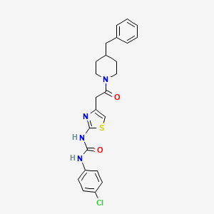 1-(4-(2-(4-Benzylpiperidin-1-yl)-2-oxoethyl)thiazol-2-yl)-3-(4-chlorophenyl)urea