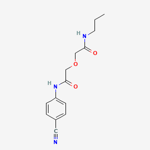 2-{2-[(4-cyanophenyl)amino]-2-oxoethoxy}-N-propylacetamide