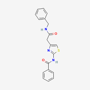 N-(4-(2-(benzylamino)-2-oxoethyl)thiazol-2-yl)benzamide