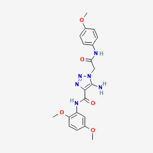 5-amino-N-(2,5-dimethoxyphenyl)-1-{2-[(4-methoxyphenyl)amino]-2-oxoethyl}-1H-1,2,3-triazole-4-carboxamide