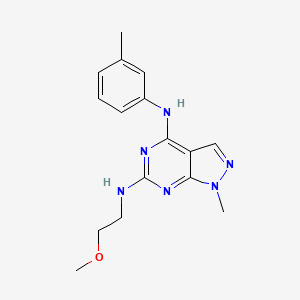 N~6~-(2-methoxyethyl)-1-methyl-N~4~-(3-methylphenyl)-1H-pyrazolo[3,4-d]pyrimidine-4,6-diamine