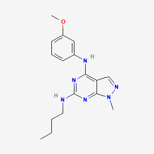 N~6~-butyl-N~4~-(3-methoxyphenyl)-1-methyl-1H-pyrazolo[3,4-d]pyrimidine-4,6-diamine