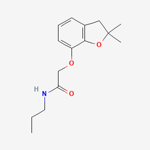 2-[(2,2-dimethyl-2,3-dihydro-1-benzofuran-7-yl)oxy]-N-propylacetamide