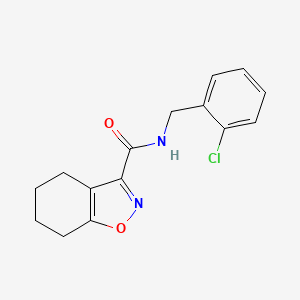 N-[(2-chlorophenyl)methyl]-4,5,6,7-tetrahydro-1,2-benzoxazole-3-carboxamide