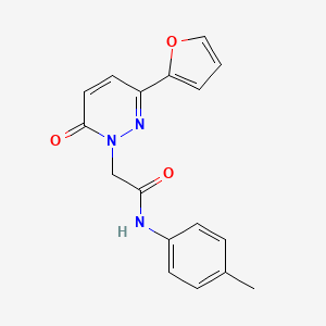 2-(3-(furan-2-yl)-6-oxopyridazin-1(6H)-yl)-N-(p-tolyl)acetamide