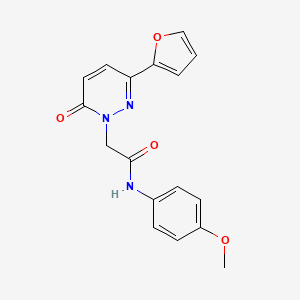 2-(3-(furan-2-yl)-6-oxopyridazin-1(6H)-yl)-N-(4-methoxyphenyl)acetamide