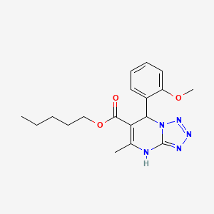 Pentyl 7-(2-methoxyphenyl)-5-methyl-4,7-dihydrotetrazolo[1,5-a]pyrimidine-6-carboxylate