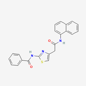 N-(4-(2-(naphthalen-1-ylamino)-2-oxoethyl)thiazol-2-yl)benzamide