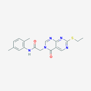 N-(2,5-dimethylphenyl)-2-[7-(ethylsulfanyl)-4-oxopyrimido[4,5-d]pyrimidin-3(4H)-yl]acetamide