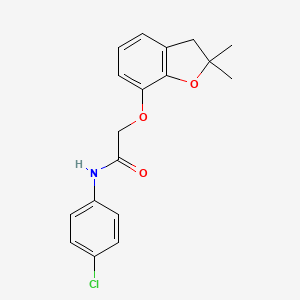 N-(4-chlorophenyl)-2-((2,2-dimethyl-2,3-dihydrobenzofuran-7-yl)oxy)acetamide