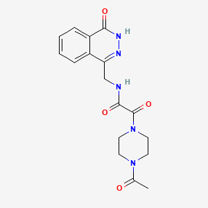 molecular formula C17H19N5O4 B11279257 2-(4-acetylpiperazin-1-yl)-2-oxo-N-[(4-oxo-3,4-dihydrophthalazin-1-yl)methyl]acetamide 